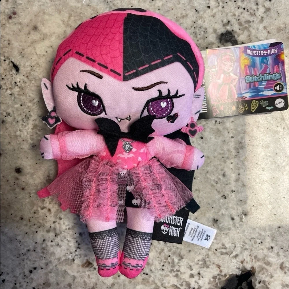 Monster High Draculaura Talking Stitchling Doll Frankie Stein Clawdeen Wolf Cute